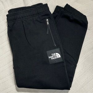 Women's North Face sweatpants, heavyweight, size XL, elastic waist/cuffs, black
